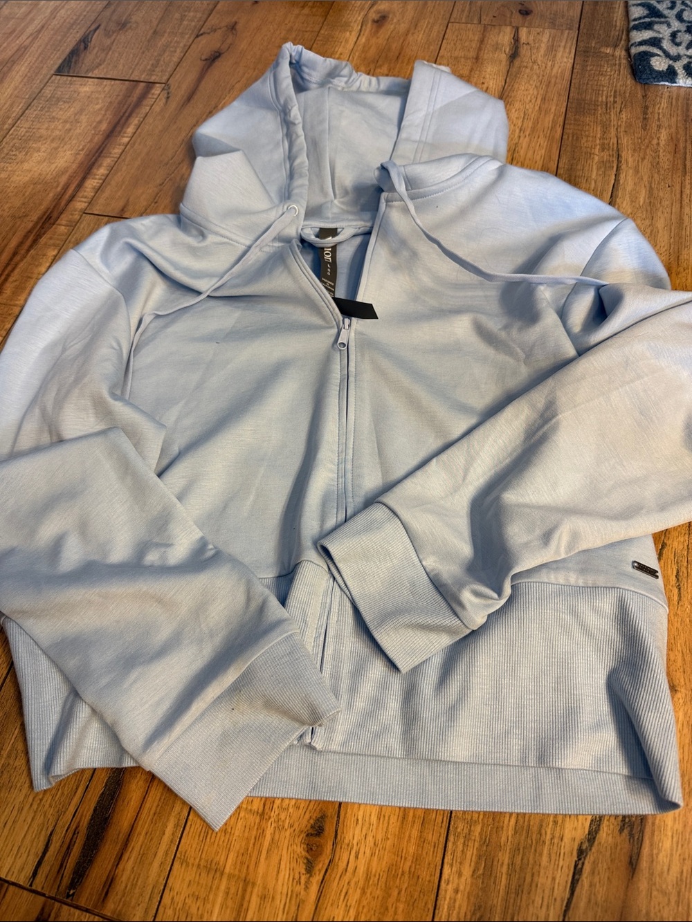 Vuori Light Blue Zip-Up Hoodie